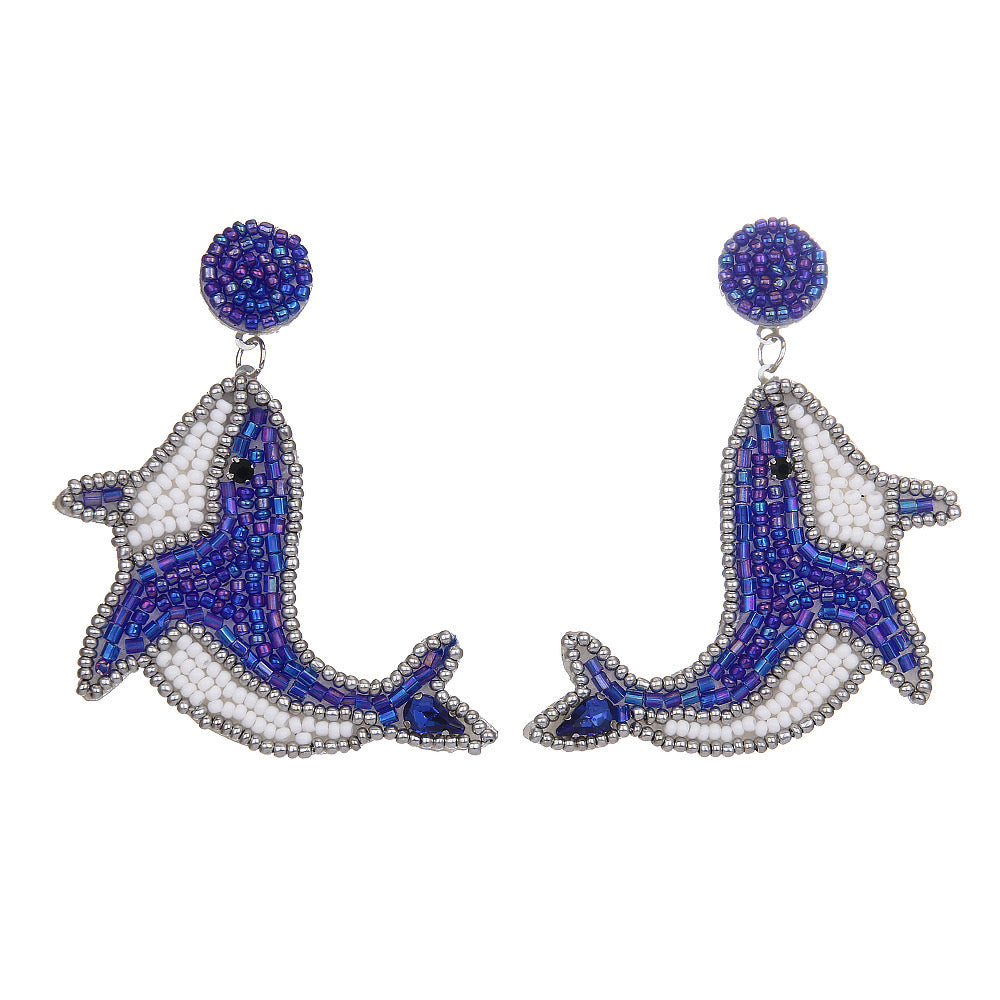 Whale Beads Earrings