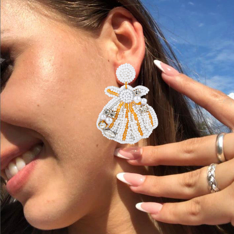 White Shells Earrings