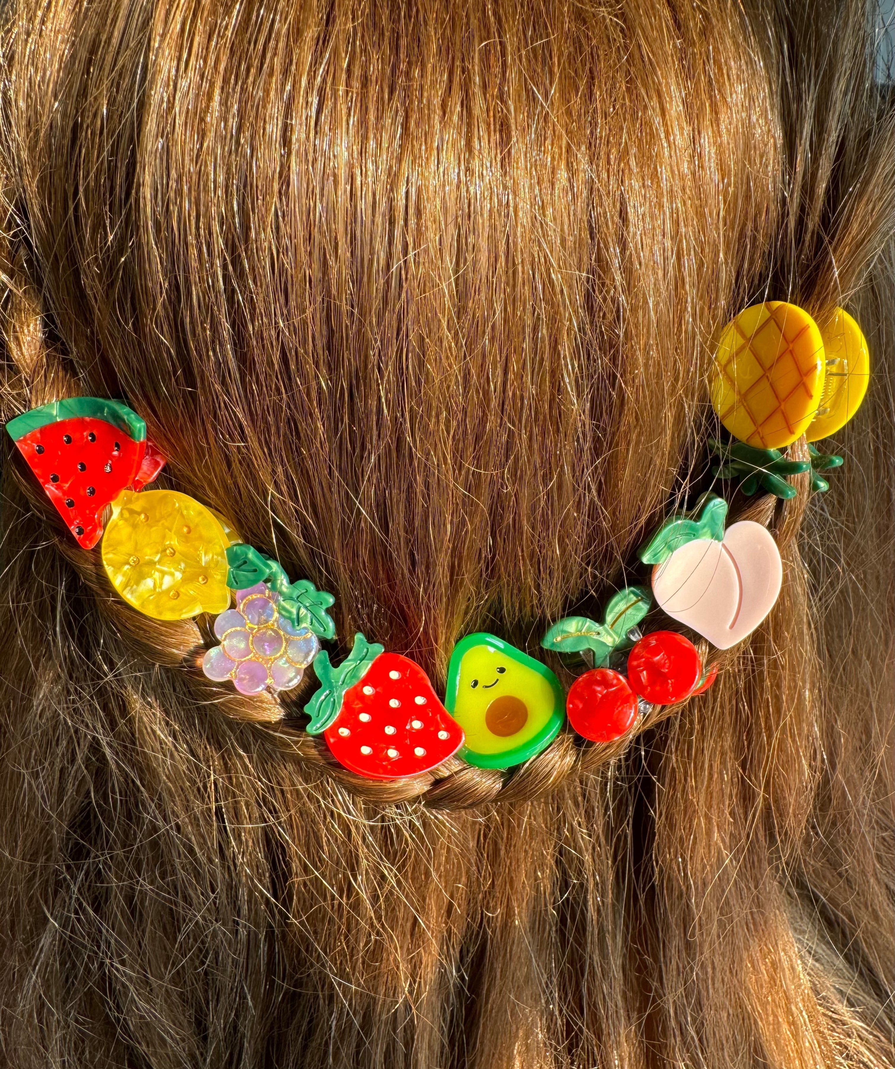 Mini Fruit Cherry Hair Claw