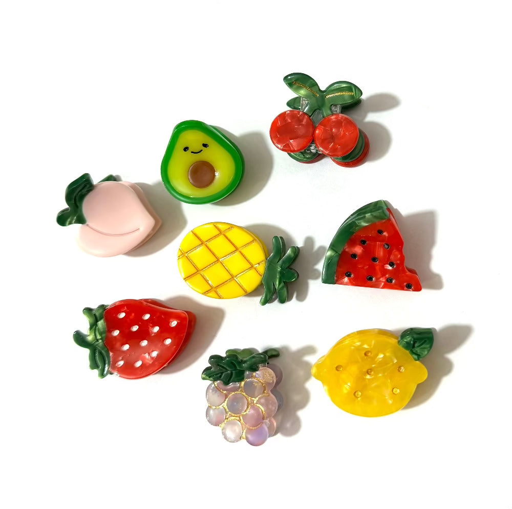 Mini Fruit Hair Claw Set (8pcs)