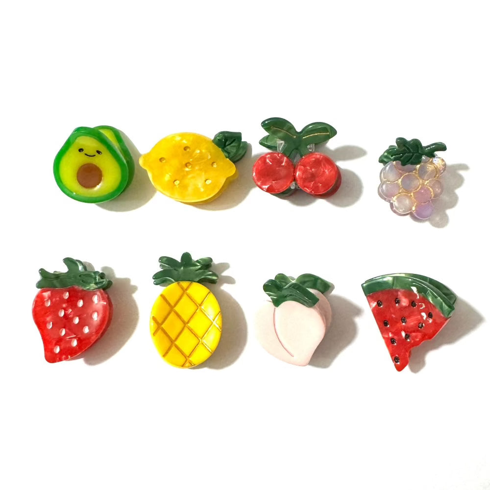 Mini Fruit Hair Claw Set (8pcs)