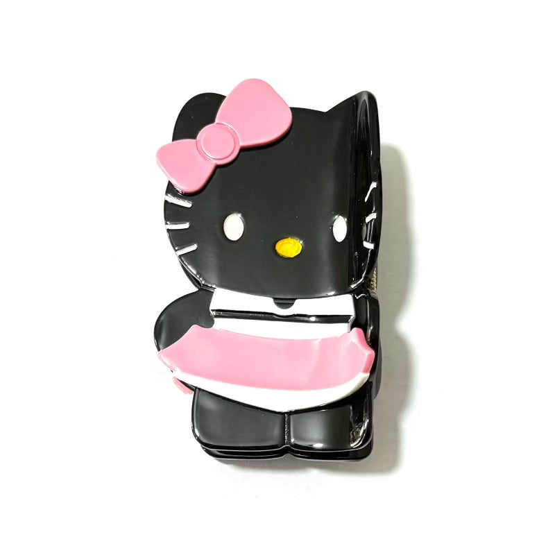 Black Lovely Hello Kitty Hair Claw