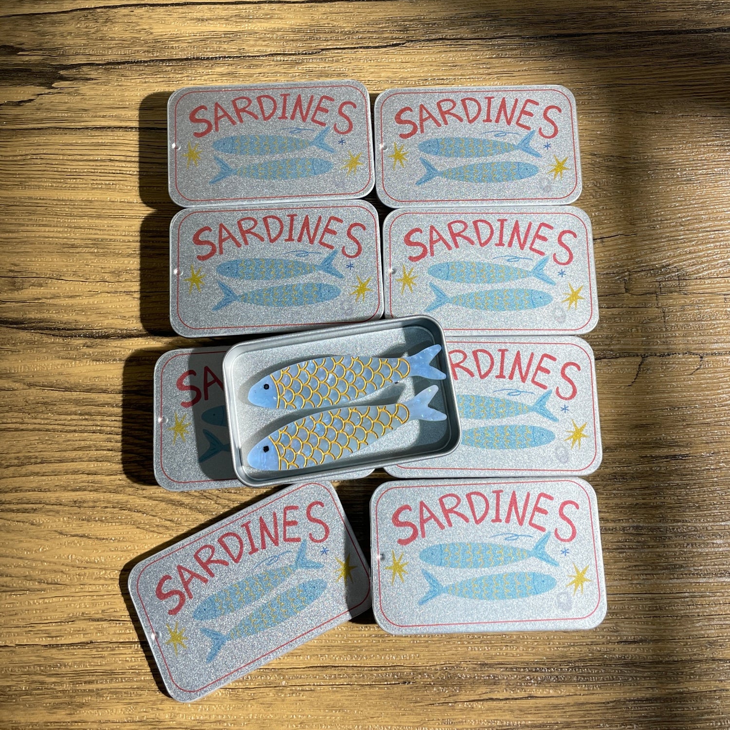 Sardine Fish Hair Clips Set