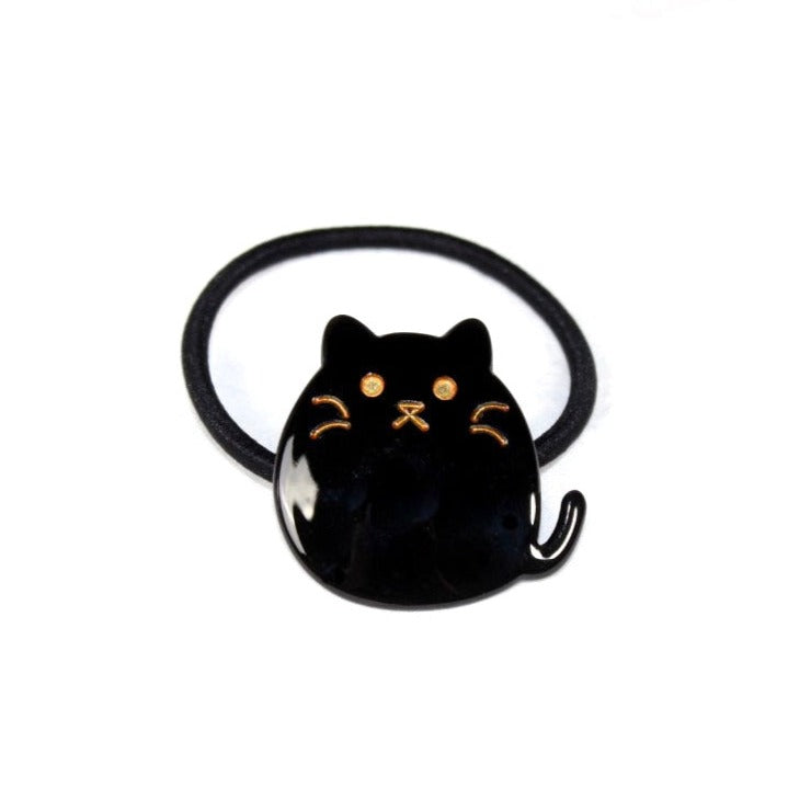 Black Fat Cat Scrunchie