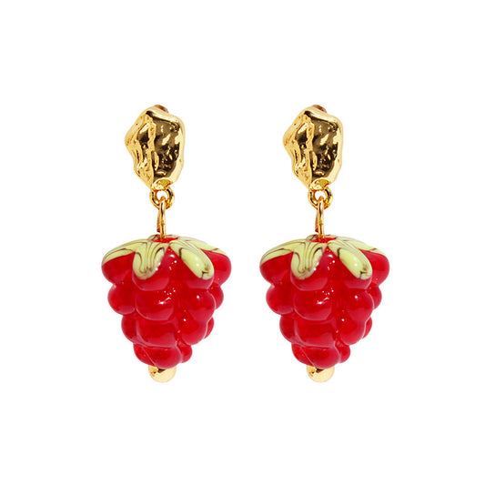 Raspberry  Earrings