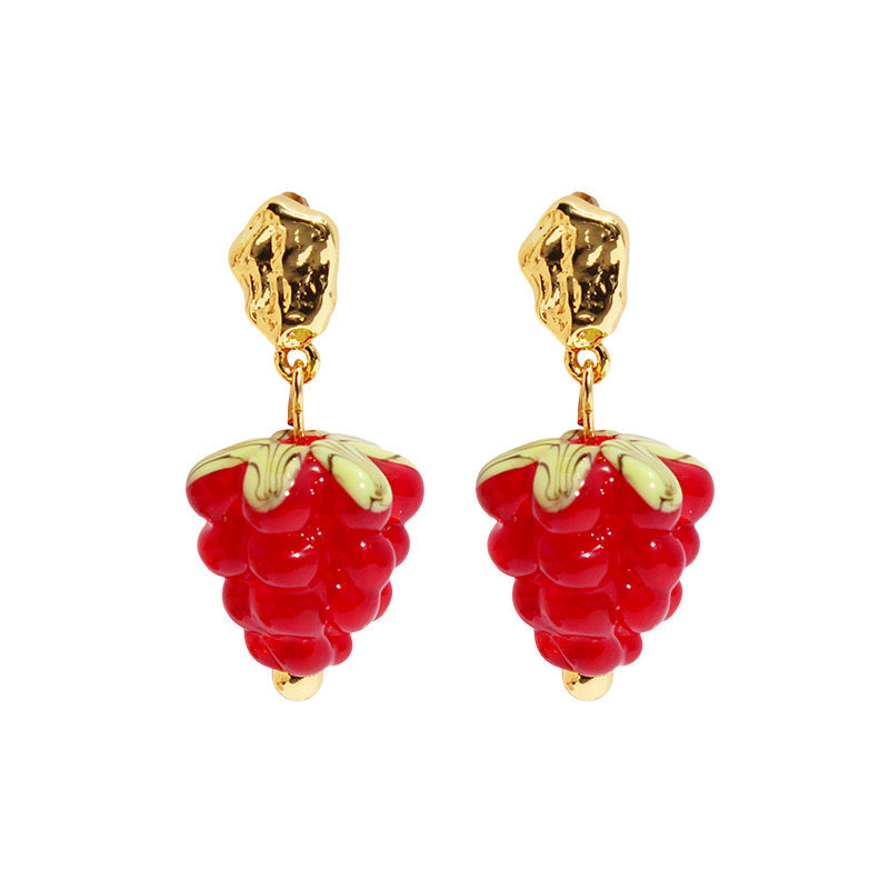 Raspberry  Earrings