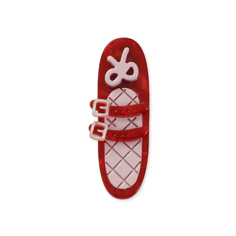 Red Dancing Shoes Hair Clip