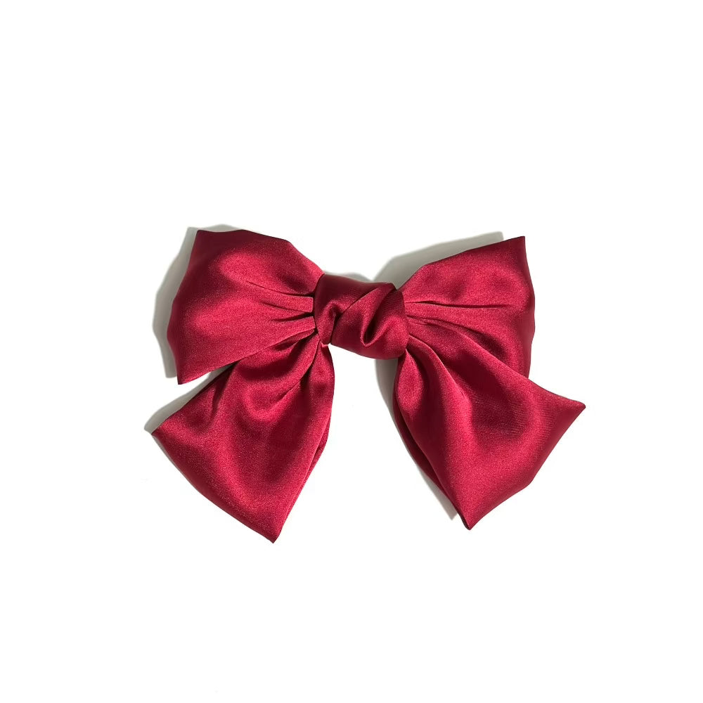 Red Bow Hair Clip In Paris