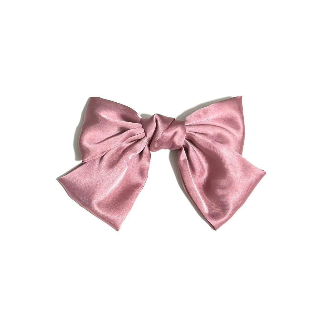 Pink Bow Hair Clip In Paris