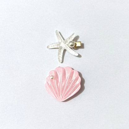 Sweet Starfish Shells Hair Clip(2pcs)