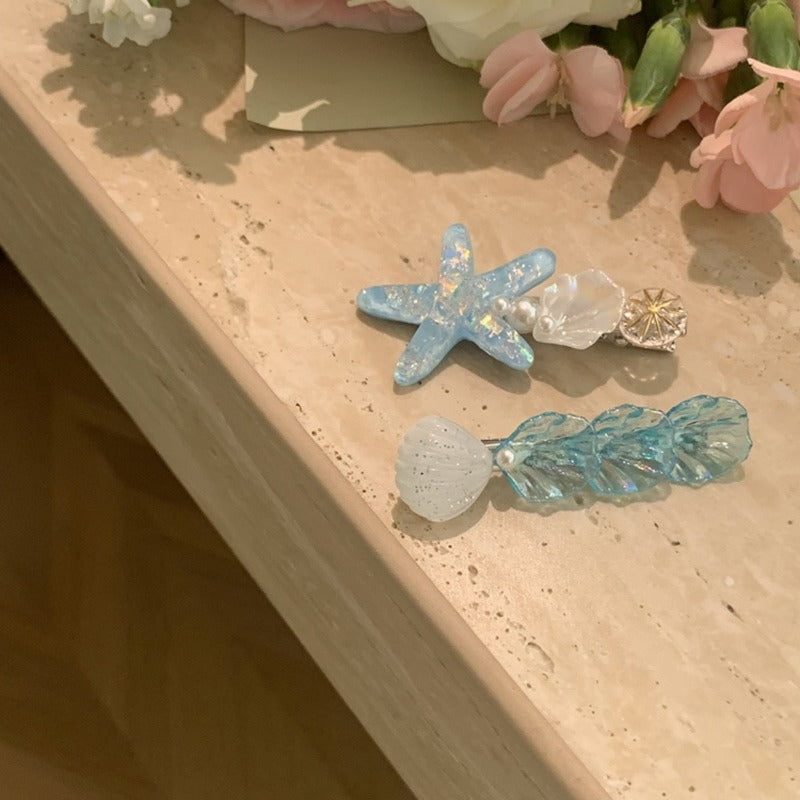 Ocean Edge Starburst Hair Clip(2pcs)