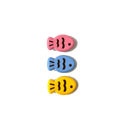 Macaron Fish Hair Clip Set(3pcs)