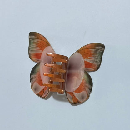 Orange Sleeved Butterfly Hair Claw