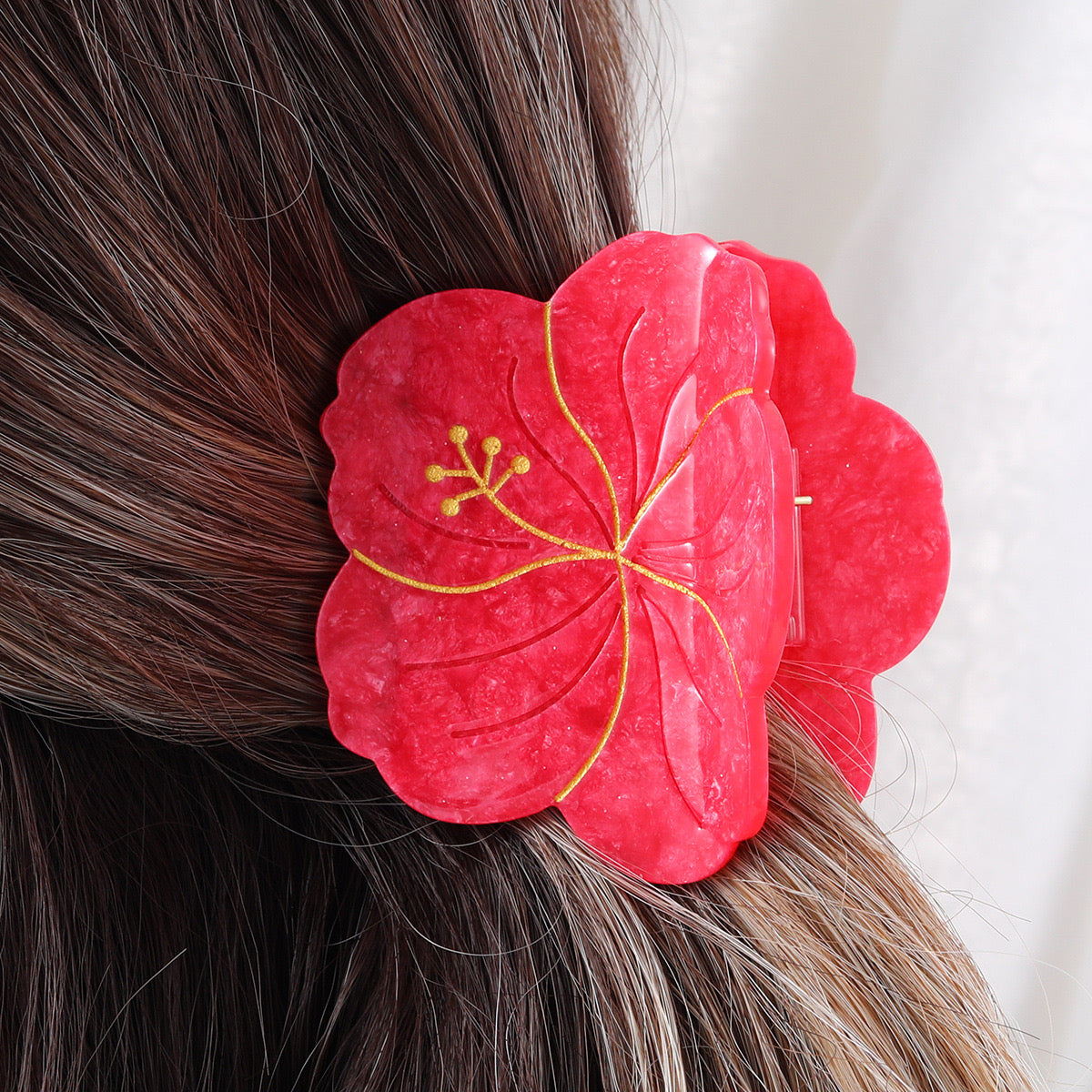 Hibiscus Flower Hair Claw