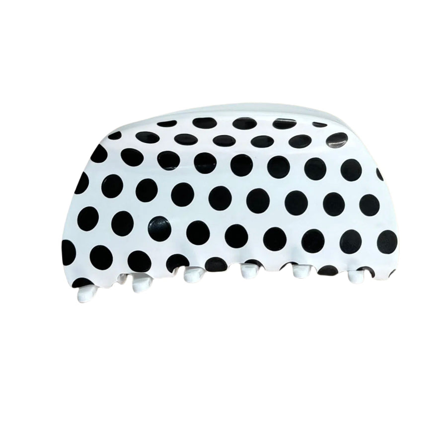 Black Polka Dot Hair Claw