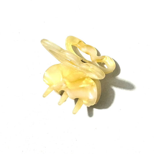 Yellow Mini Butterfly Hair Claw