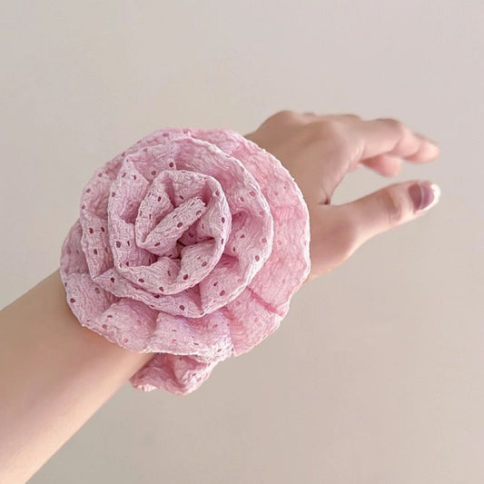 Rose Flower Scrunchie