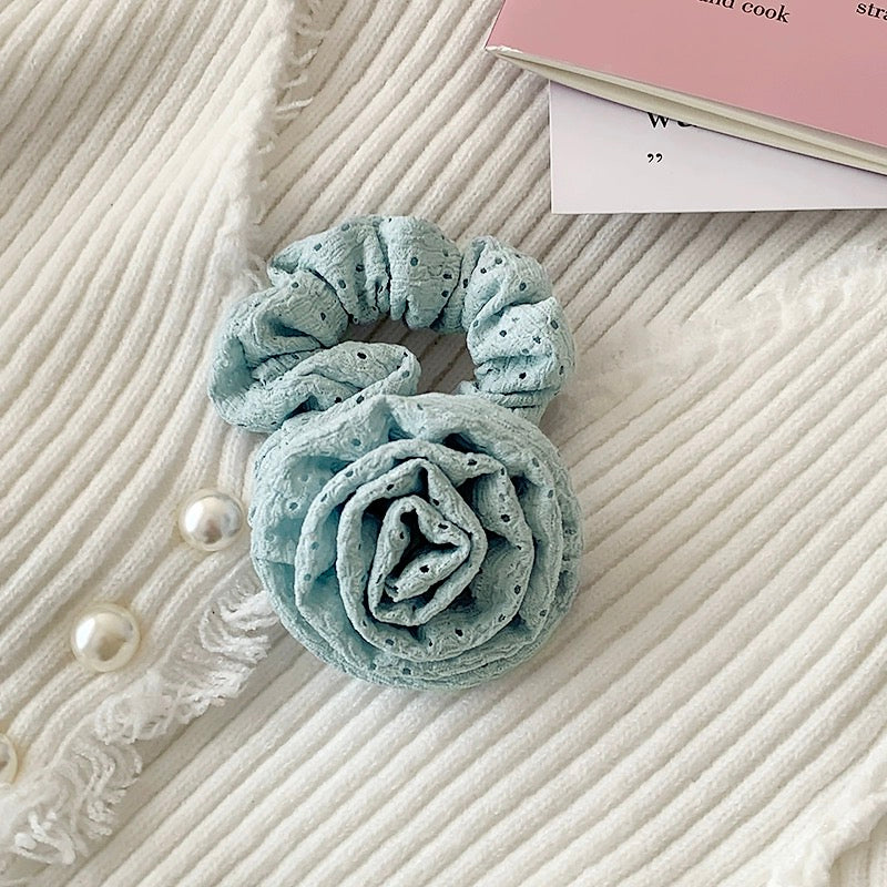 Rose Flower Scrunchie