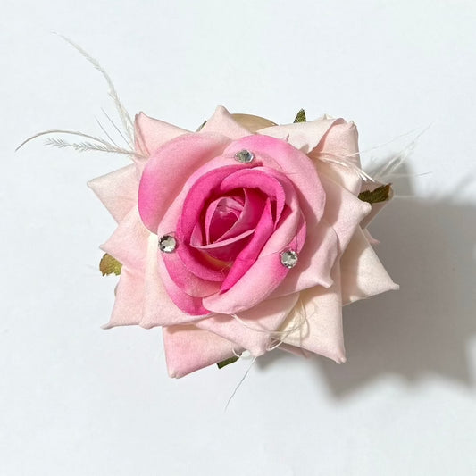 Medium Gradient Romance Rose Hair Claw