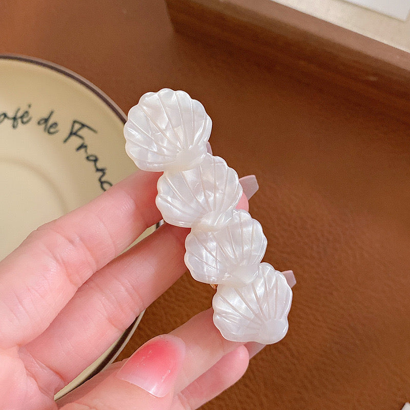 Floral Shell Conch Hair Clip(3pcs)