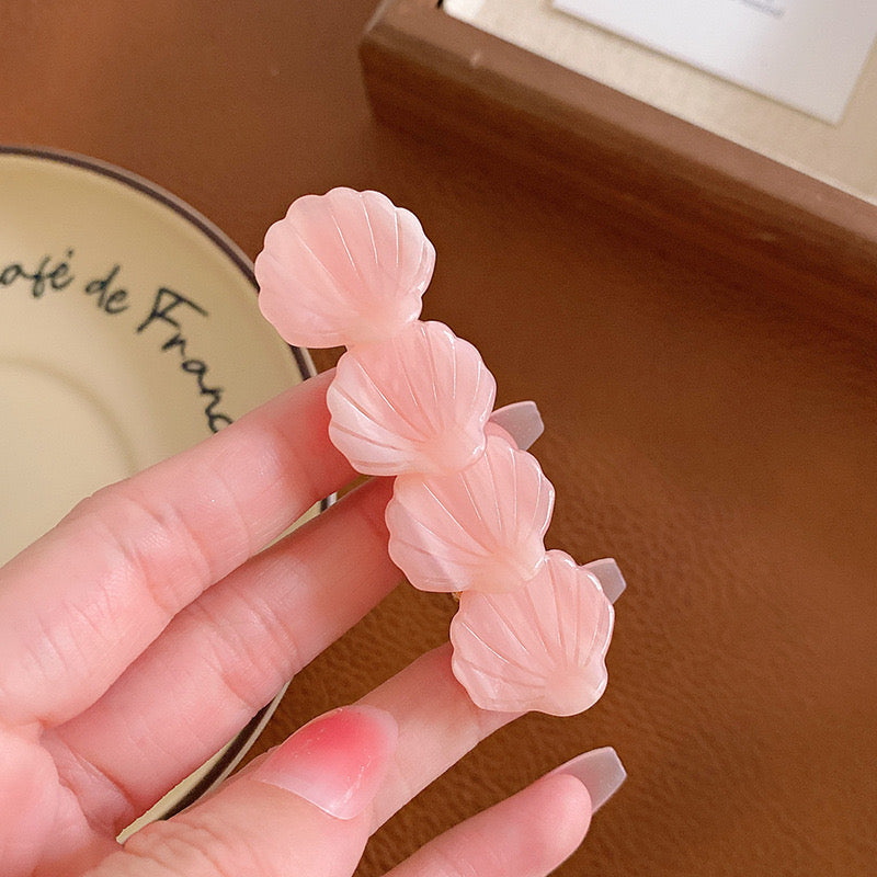 Floral Shell Conch Hair Clip(3pcs)