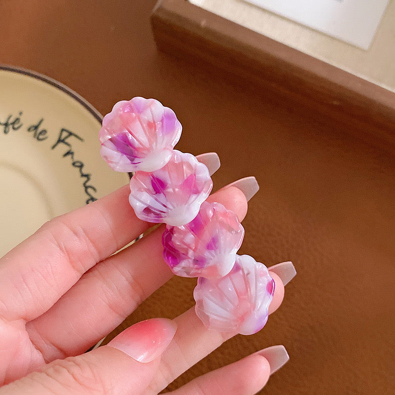 Floral Shell Conch Hair Clip(3pcs)