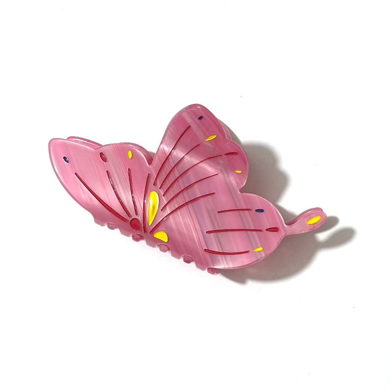 Honey Peach Butterfly Hair Claw