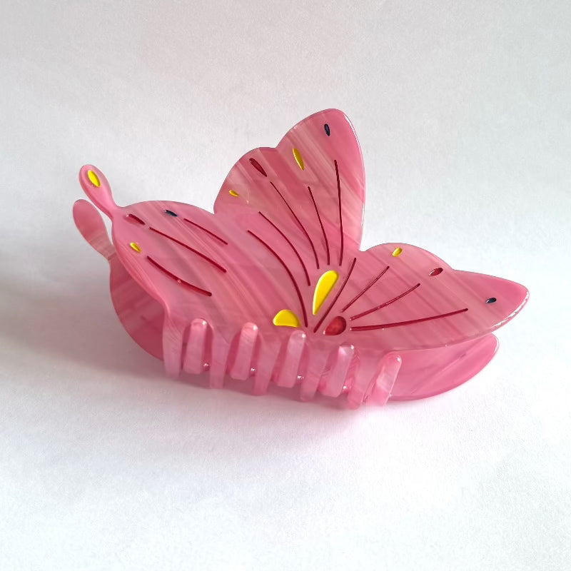 Honey Peach Butterfly Hair Claw