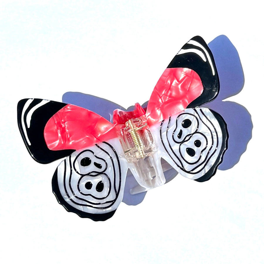 Red Ring Skirt Butterfly Hair Claw