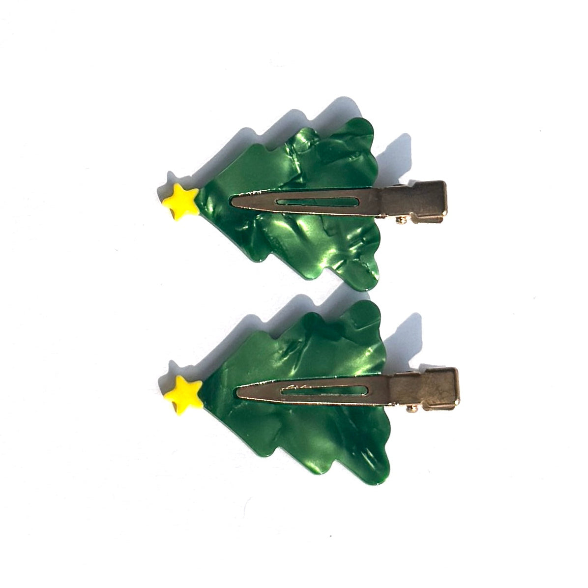 2 Pcs Christmas Tree Hair Clips Set