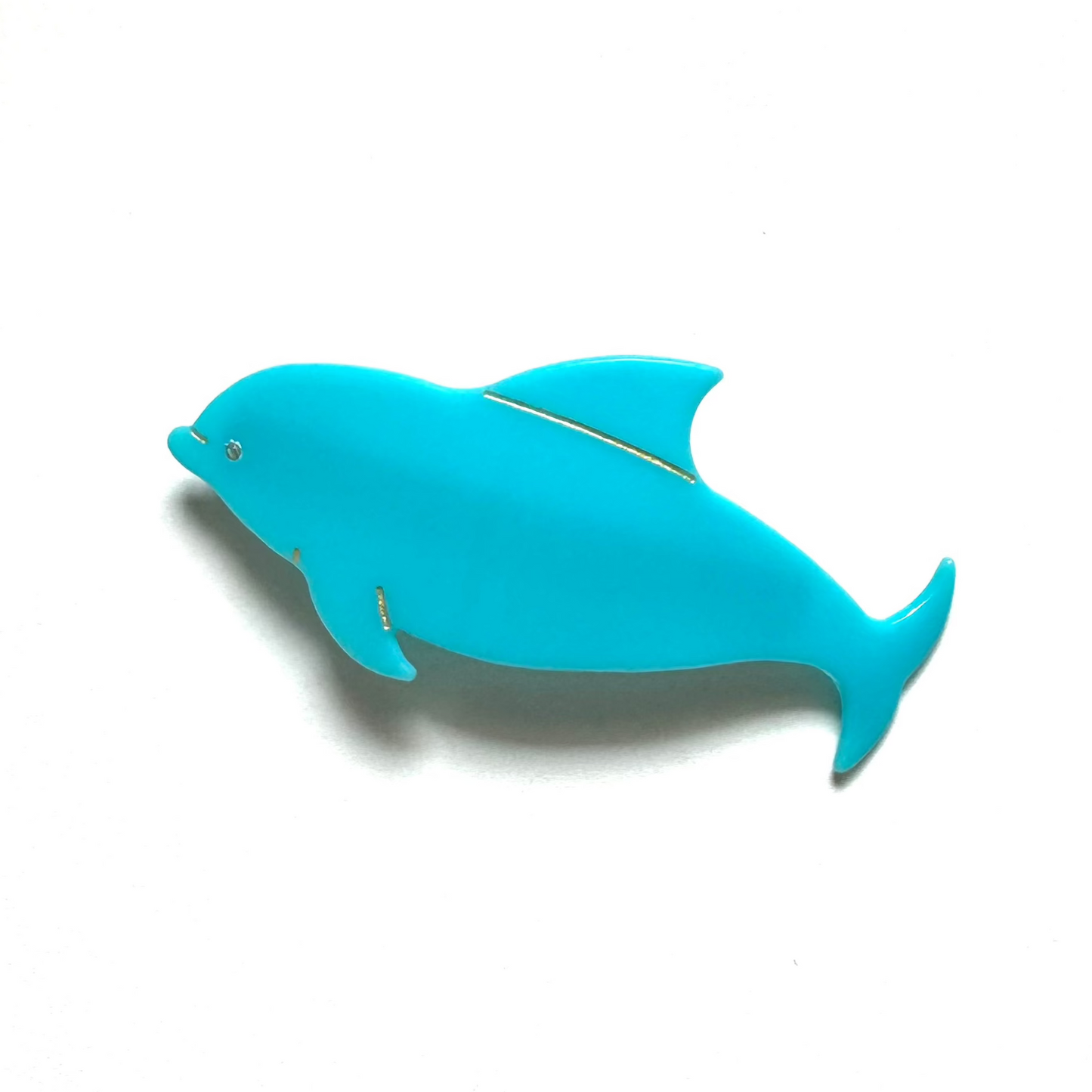 Blue Dolphin Hair Clip