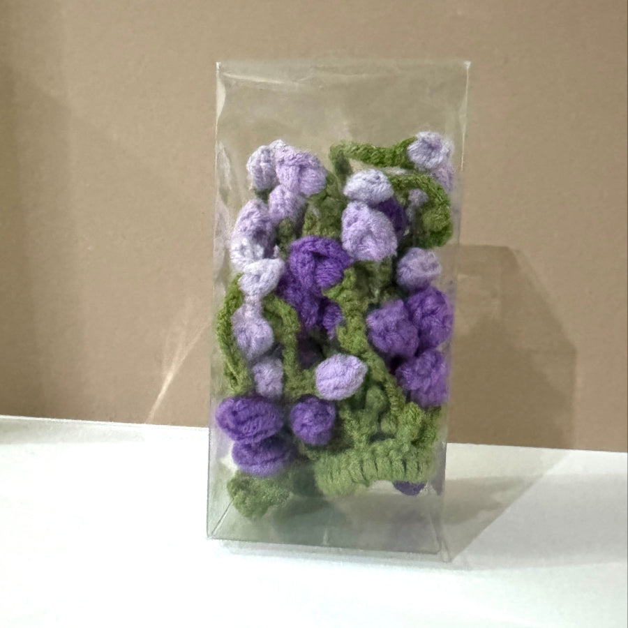 Hand-woven violets Scrunchie