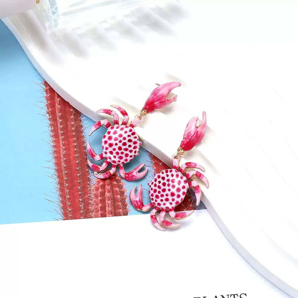 Seaside Crab Earrings