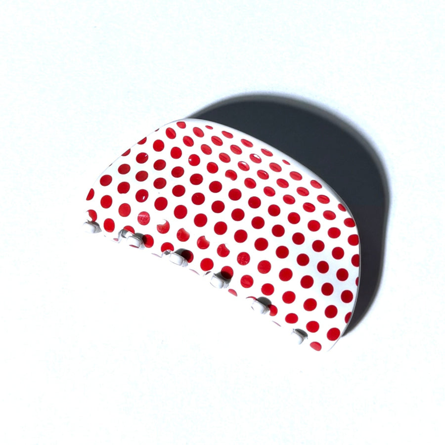 Black Polka Dot Hair Claw
