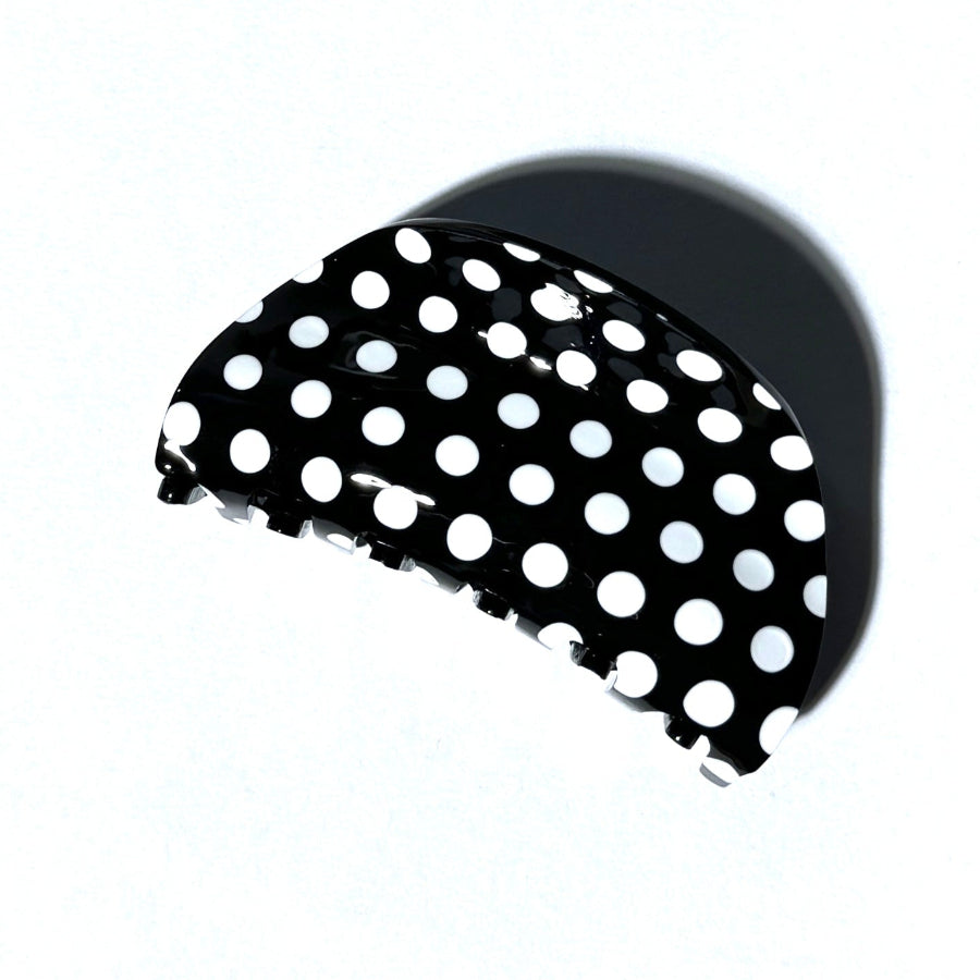 Black Polka Dot Hair Claw