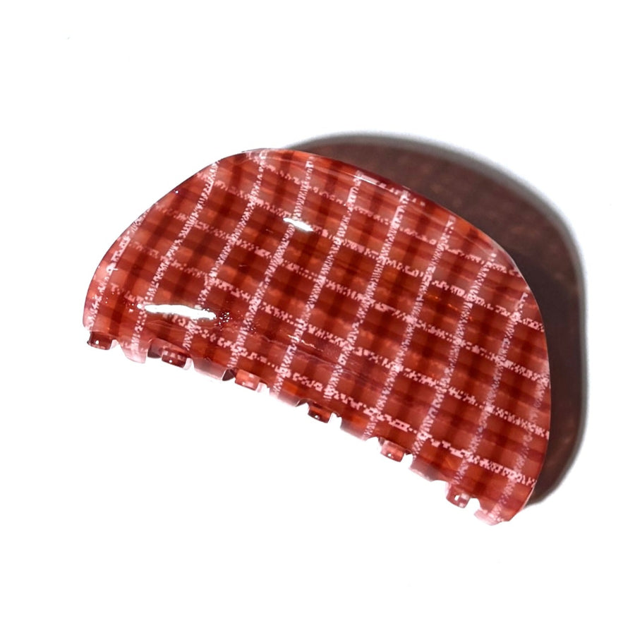 Black Plaidt Hair Claw