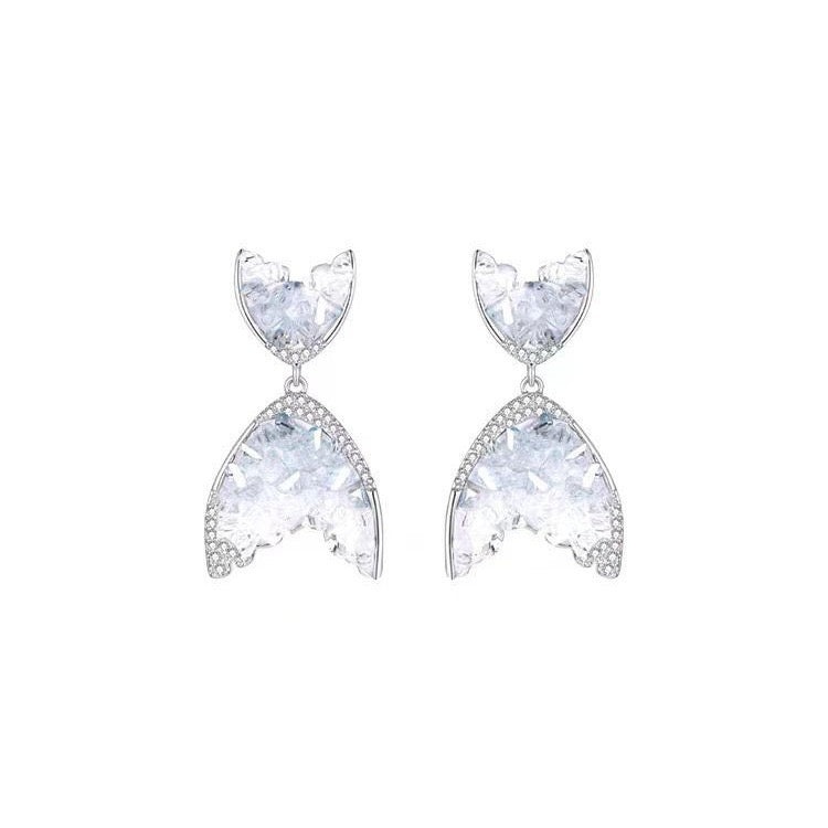 Crystal Fishtail  Earrings