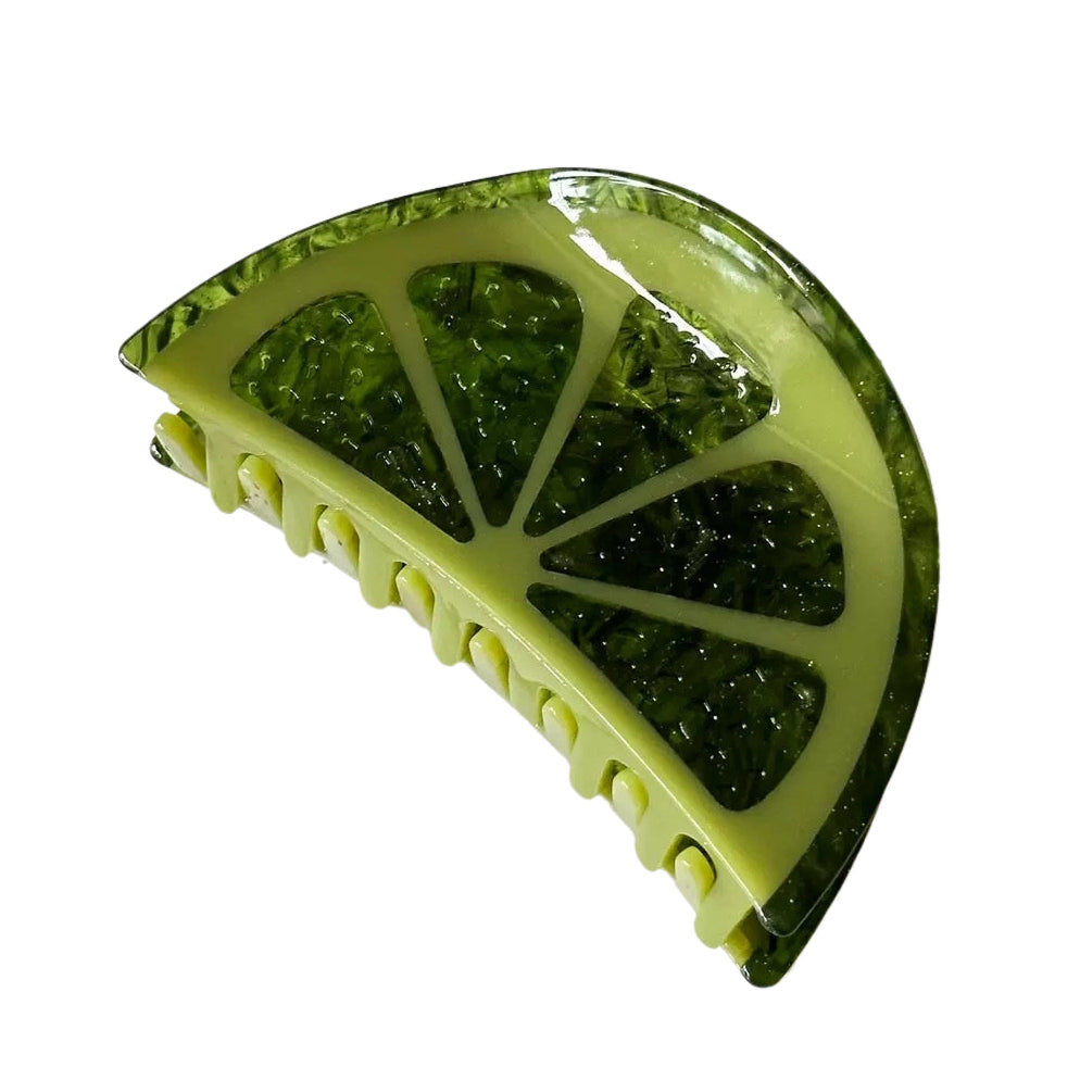Green Oranges Hair Claw