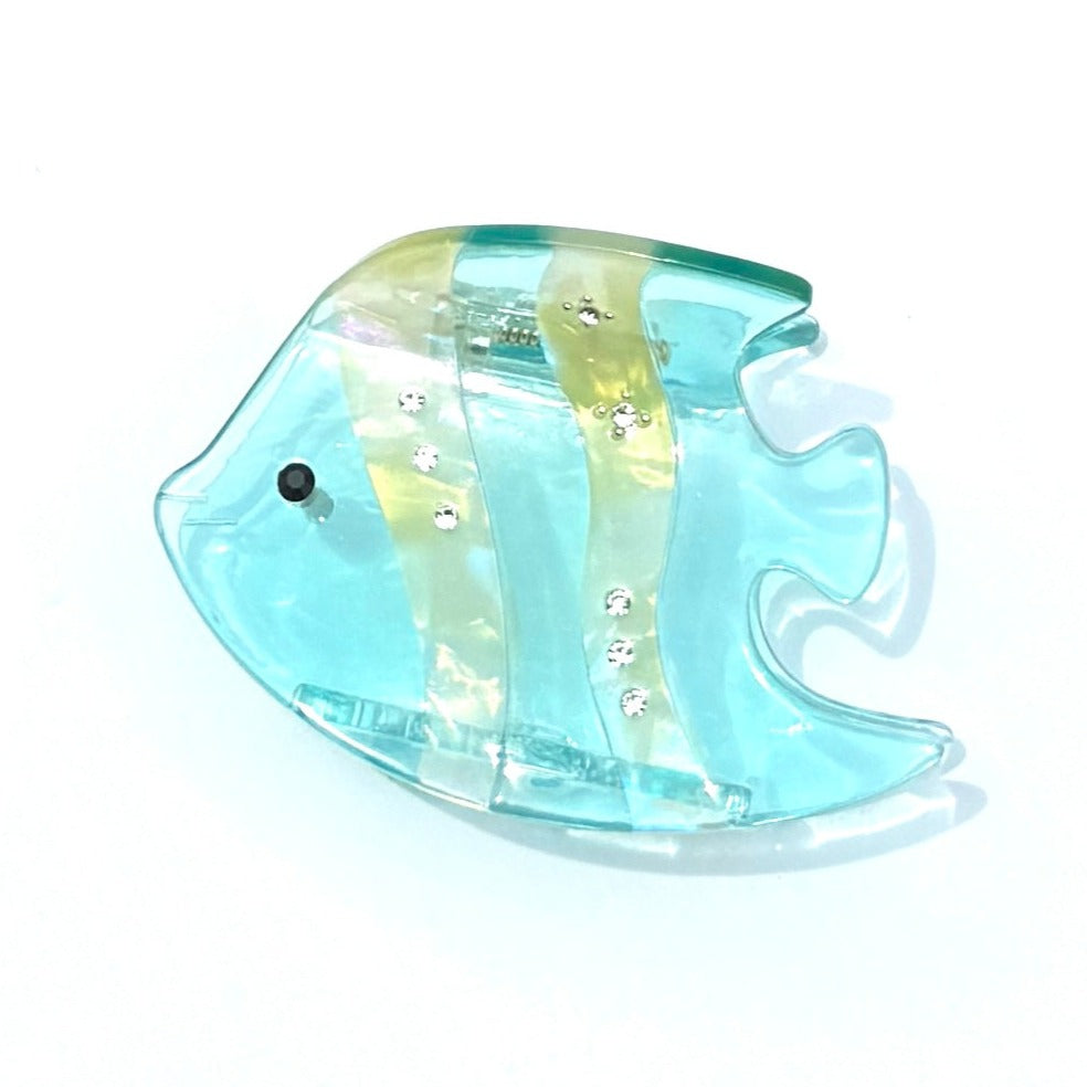 Transparent Tropical Fish Hair Claw