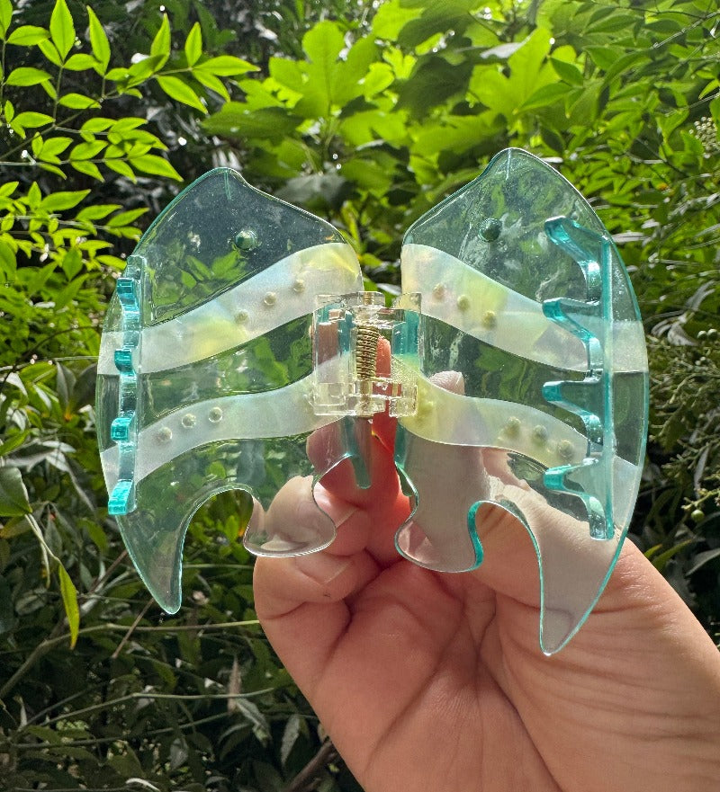 Transparent Tropical Fish Hair Claw