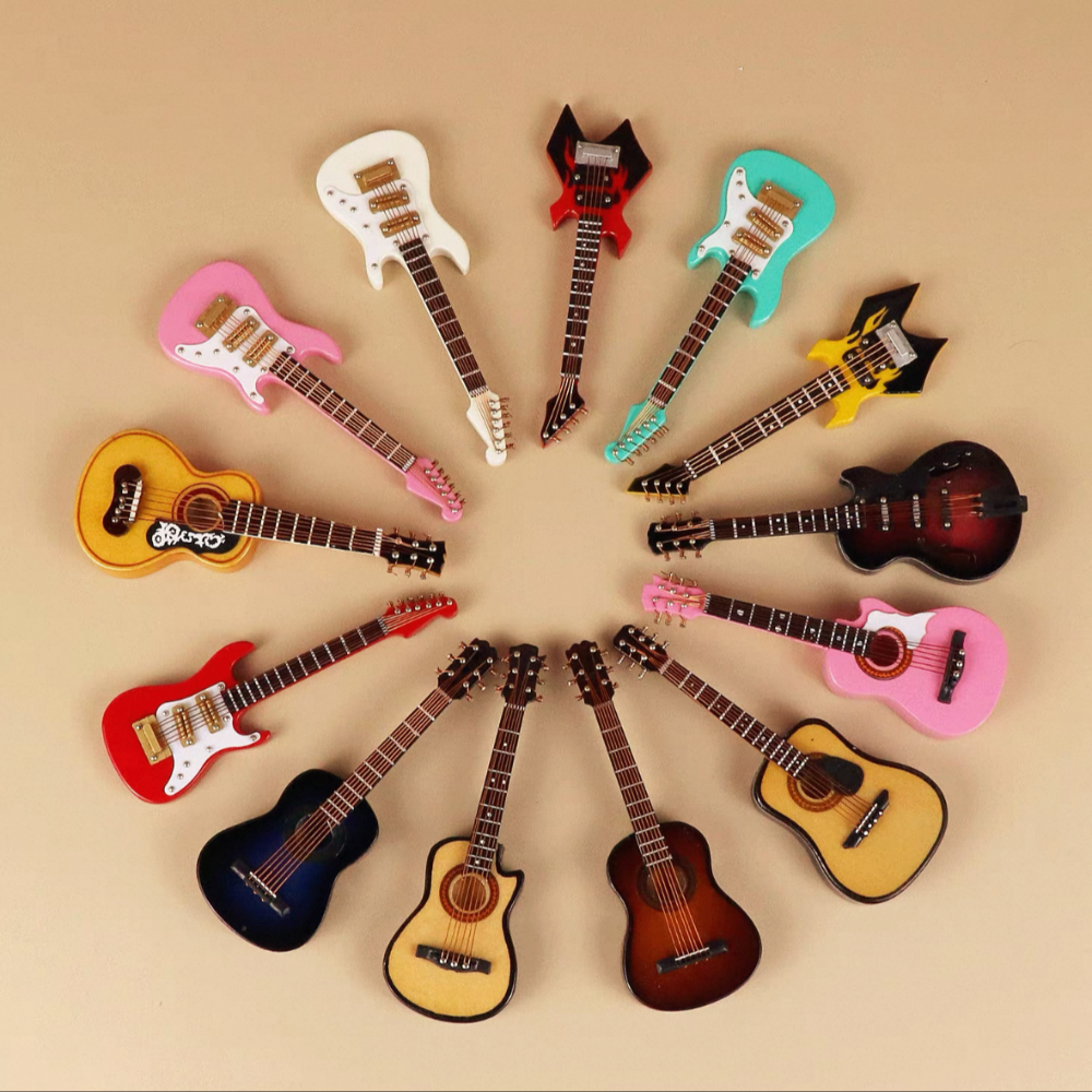 Mini Guitar Music Model Ornaments