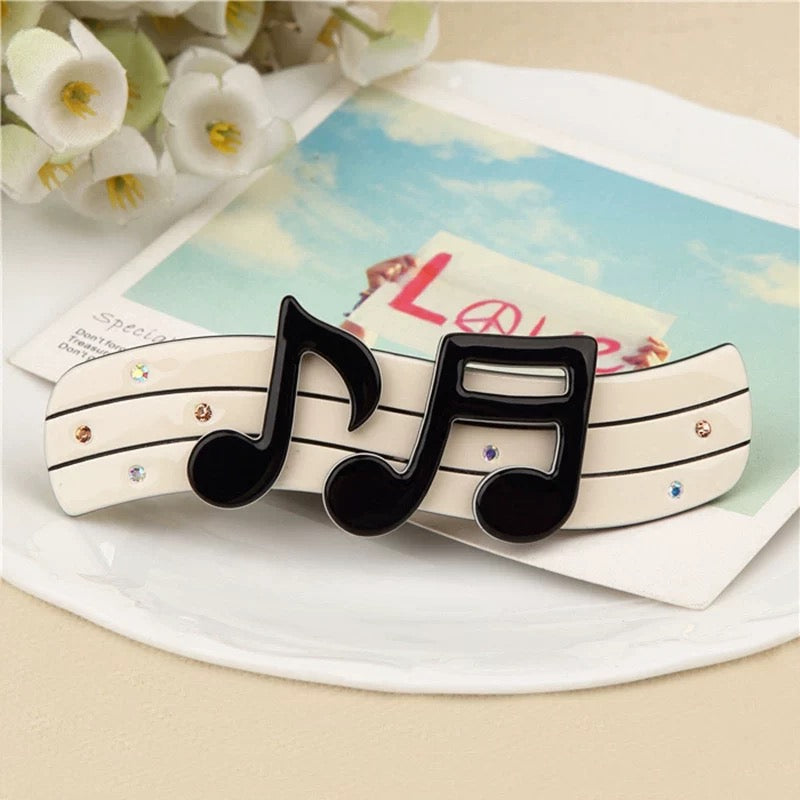 Musical Notation Hair Clip