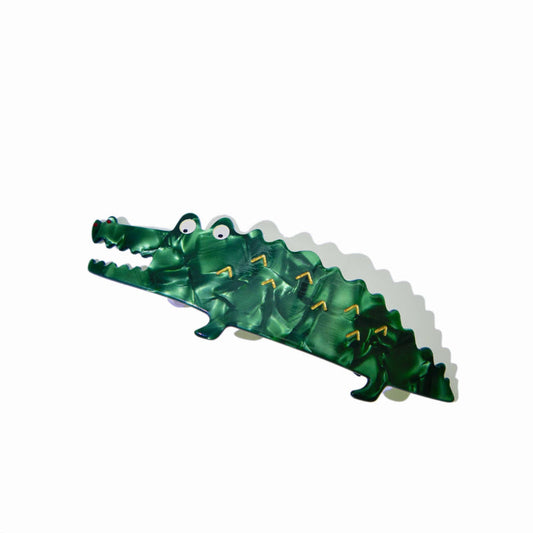 Alligator Hair Claw in Green