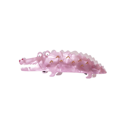 Alligator Hair Claw in Pink