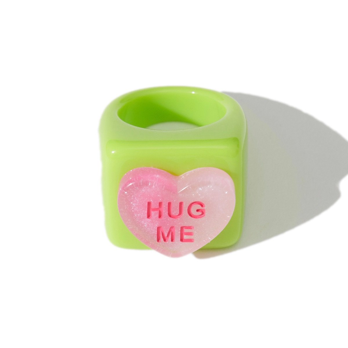 Hug Me Ring in Kiwi Fruit