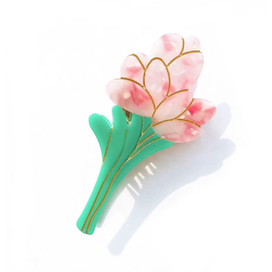 Plum Bossom Flower Hair Claw
