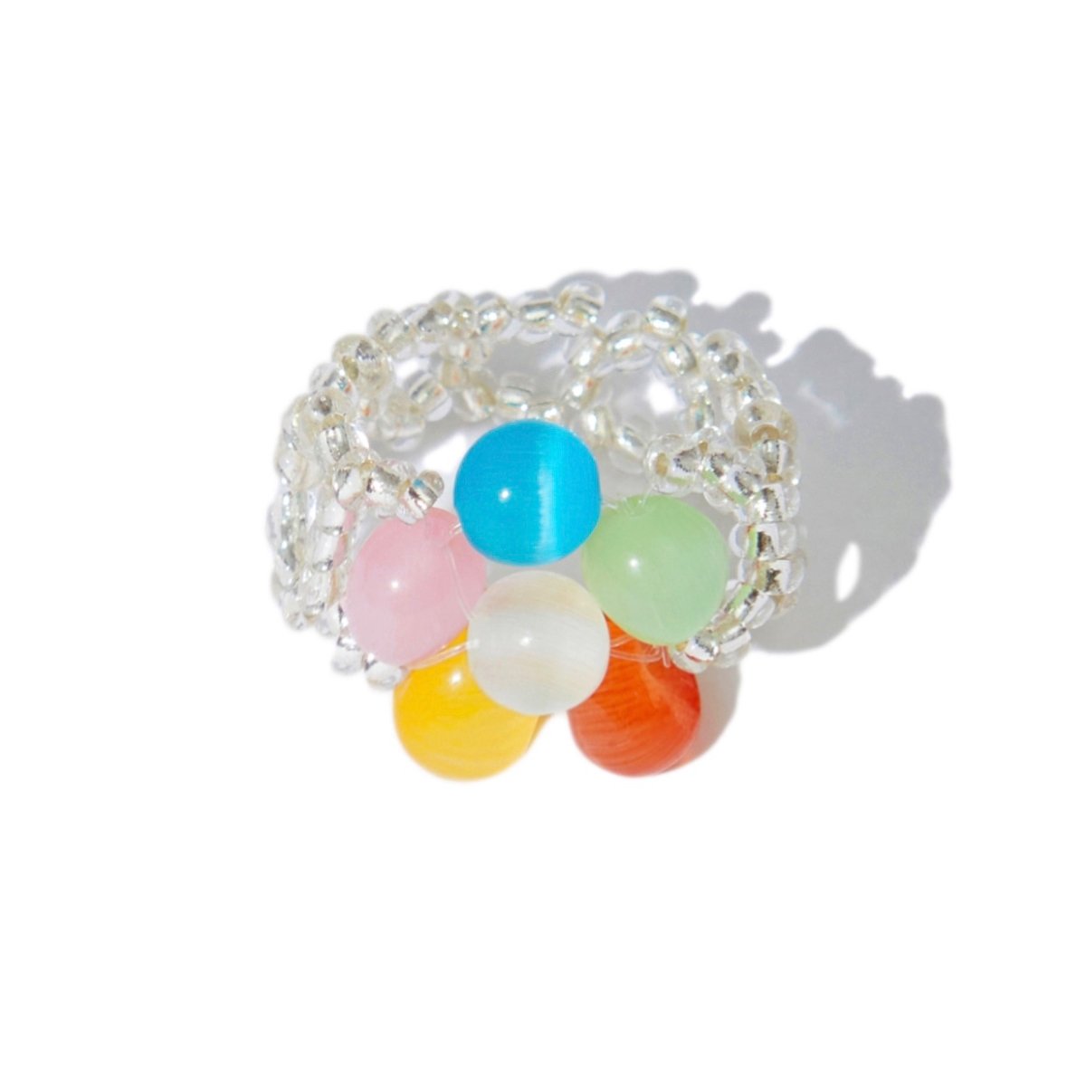 Flower Power Ring in Rainbow