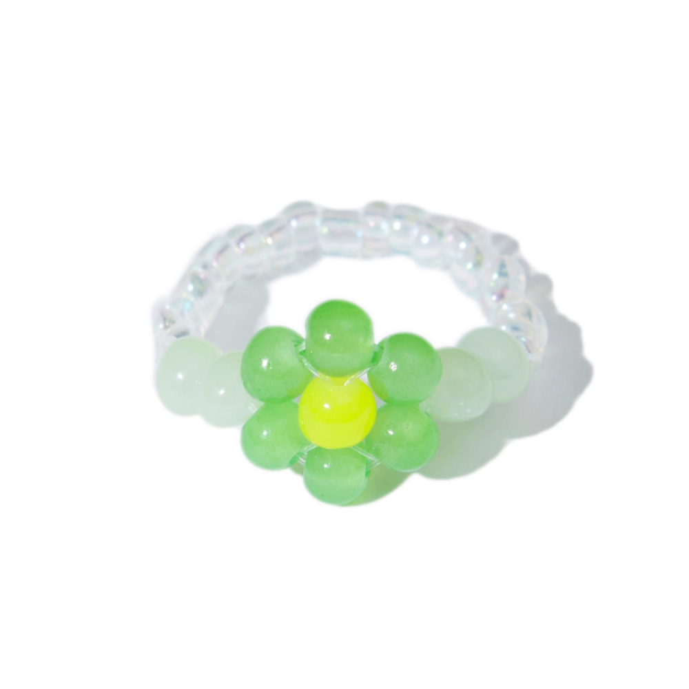 Flower Power Ring in Cherry