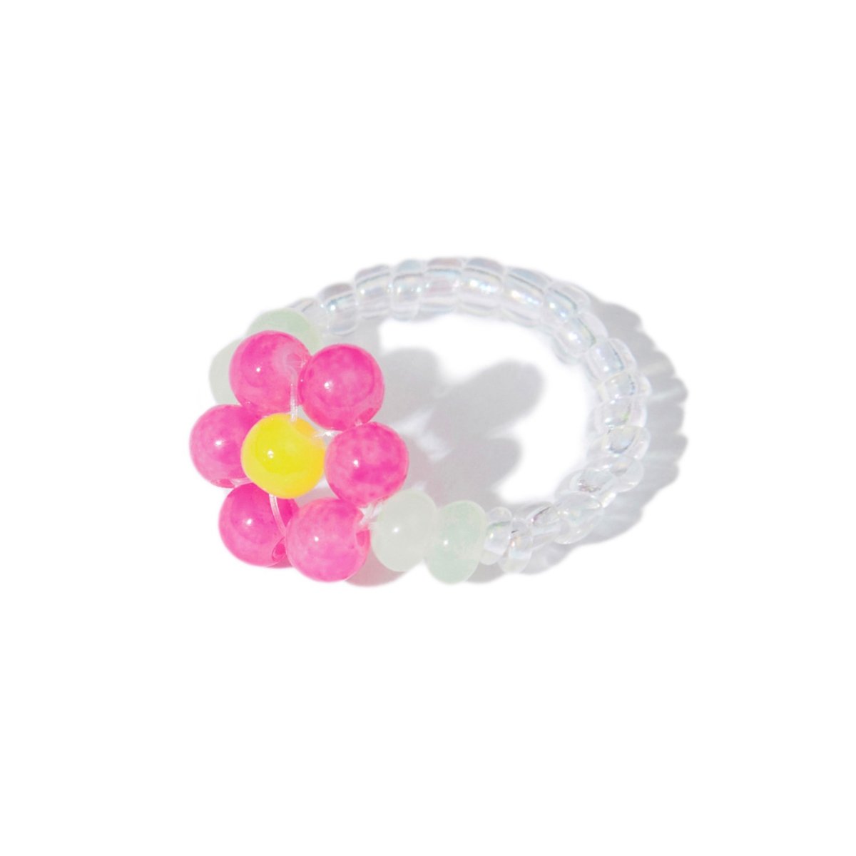 Flower Power Ring in Cherry