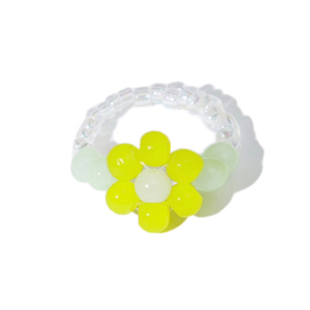 Flower Power Ring in Cherry